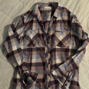 Columbia flannel in size Large